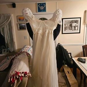 Wedding dress size 10 with alterations.